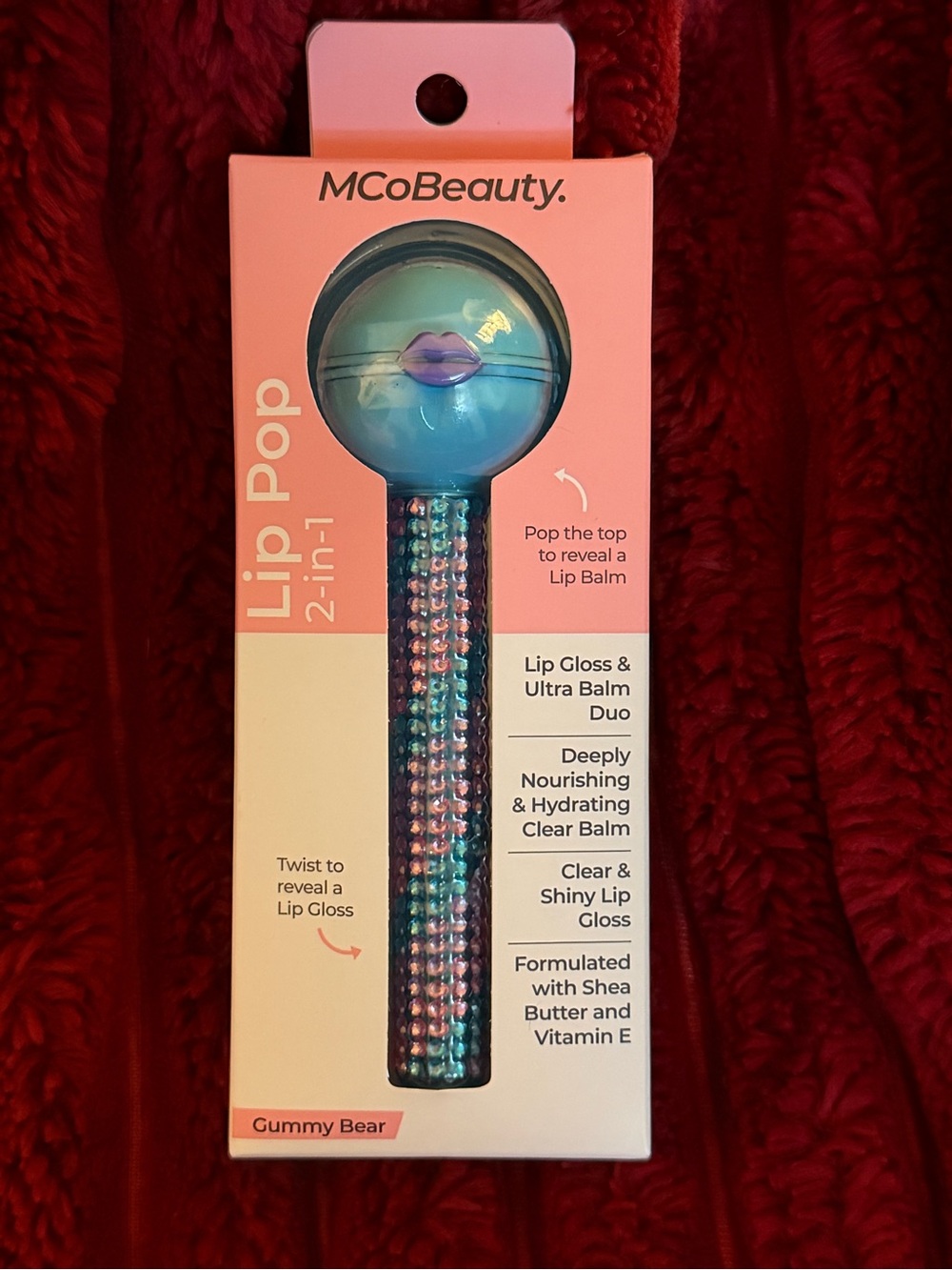 MCoBeauty Lip Pop 2-in-1 Lip Gloss & Balm - Teal/Purple